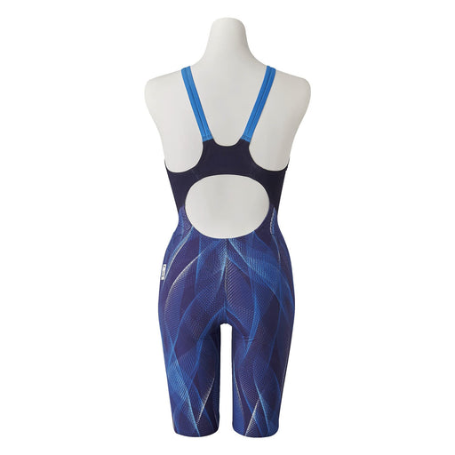 Mizuno N2MG0202 Girl's Swimsuit GX SONIC V MR Half Suit Aurora Blue Size 140 NEW_2