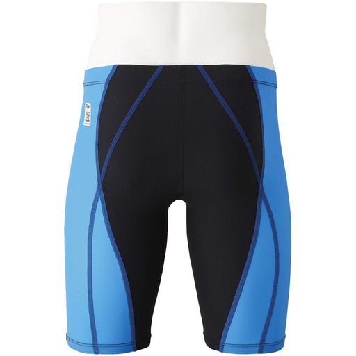 MIZUNO N2MB0411 Boy's Swimsuit MX ALPHA Half Spats Size 120 Black/Sky Blue Nylon_2