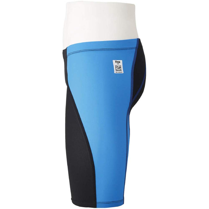 MIZUNO N2MB0411 Boy's Swimsuit MX ALPHA Half Spats Size 120 Black/Sky Blue Nylon_5