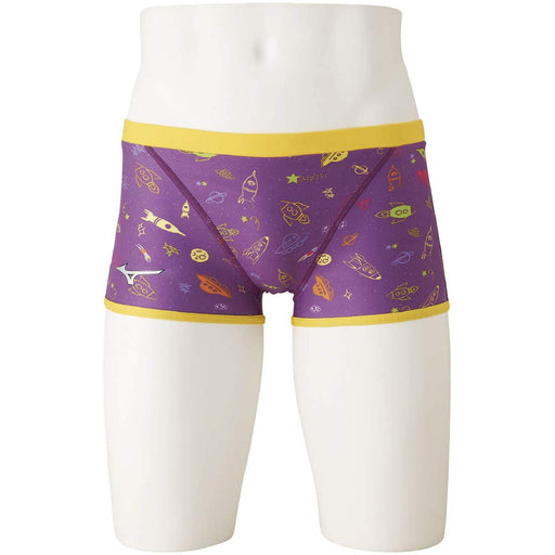 Mizuno N2MB0080 Swimsuit Junior Boy's Short Spats Purple 140 size Polyester NEW_1
