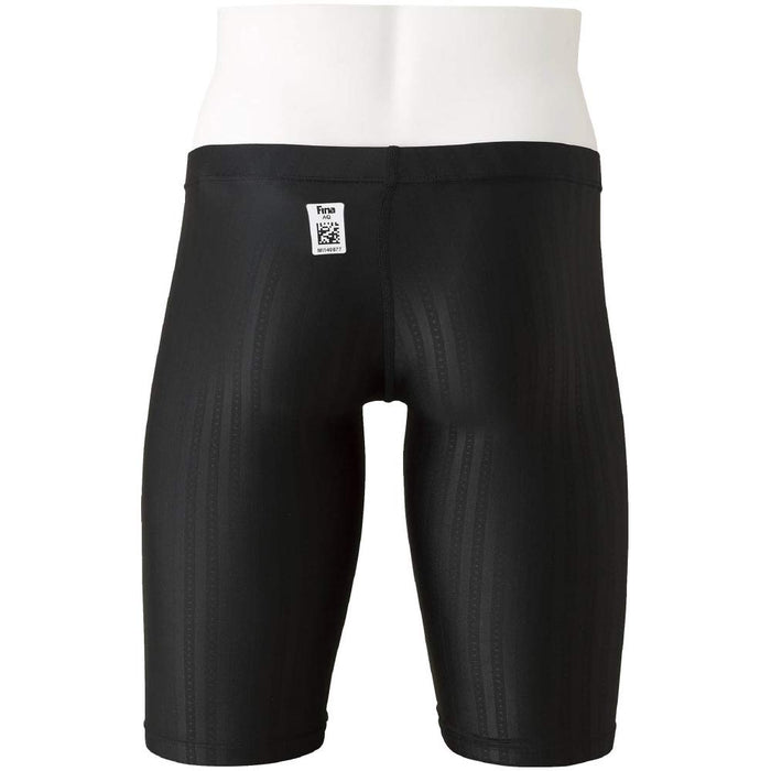 MIZUNO N2MB0022 Swimsuit Men's Stream Ace Half Spats Black/Red Size L Polyester_2