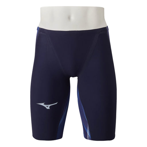 Mizuno N2MB0002 Men's Competition Swimsuit Half Spats Aurora Blue Size 130 NEW_1