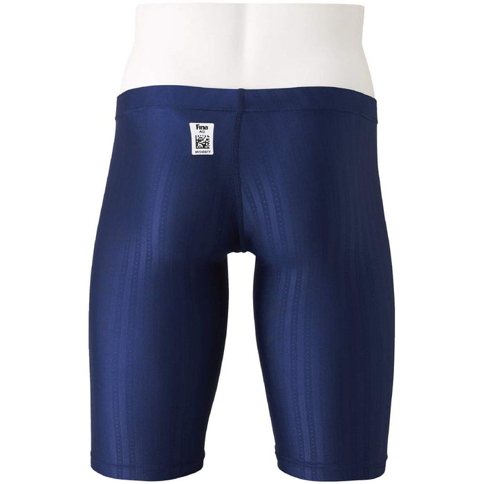 MIZUNO N2MB0022 Swimsuit Men's Stream Ace Half Spats Navy Size L Polyester NEW_2