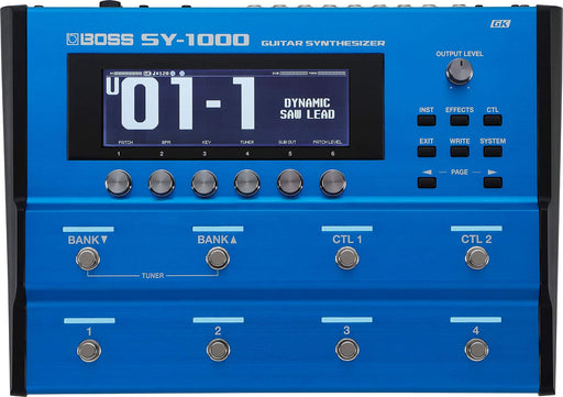 BOSS SY-1000 Guitar Synthesizer Blue 9V Rich synth sounds and modeled guitars_1