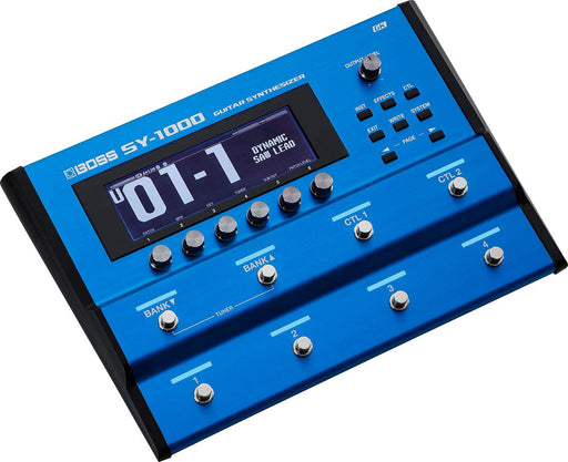 BOSS SY-1000 Guitar Synthesizer Blue 9V Rich synth sounds and modeled guitars_2