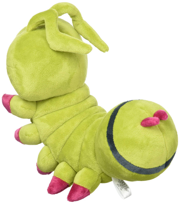 Sanei Boeki Digimon Adventure Wormmon S Plush Doll DG11 W11xD21xH15cm Green NEW_2