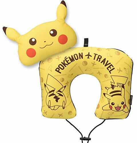 Pokemon Neck Pillow w/Mini Cushion (Pikachu) Yellow (Anime Toy) NEW from Japan_1
