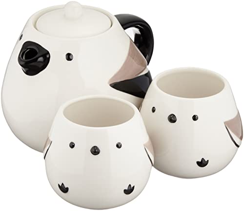 Sunart cute tableware tea set Shimaenaga parent child SAN3292 white 600ml 180ml_1