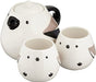 Sunart cute tableware tea set Shimaenaga parent child SAN3292 white 600ml 180ml_1