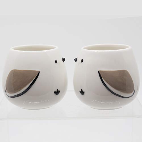 Sunart cute tableware tea set Shimaenaga parent child SAN3292 white 600ml 180ml_6