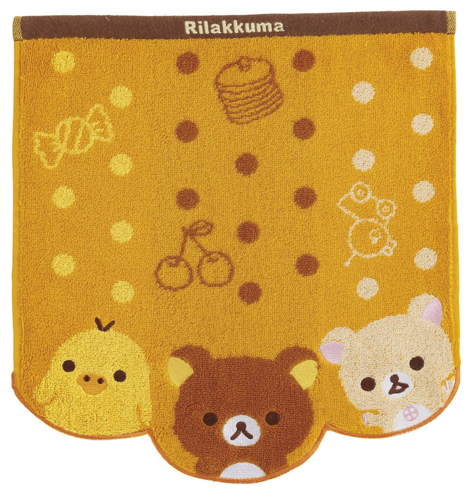 Marushin Hand Towel Rilakkuma 34x36cm Cute Dot Rilakkuma Cotton 6405013200 NEW_1