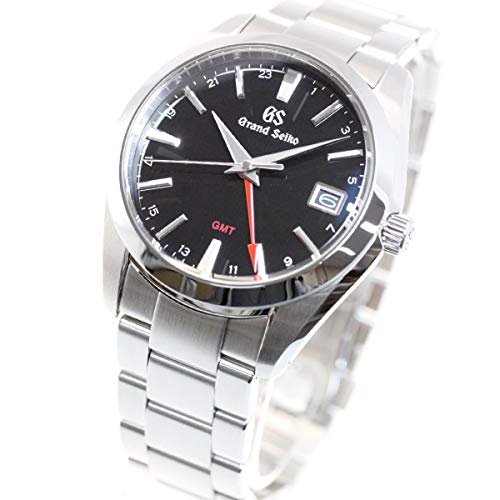 Grand Seiko SBGN013 Heritage Collection GMT Black Dial Stainless Men Watch NEW_1