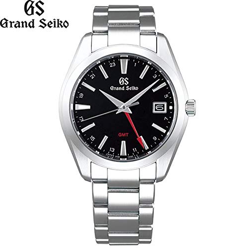 Grand Seiko SBGN013 Heritage Collection GMT Black Dial Stainless Men Watch NEW_2