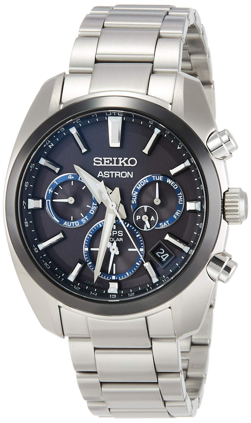 SEIKO ASTRON SBXC053 GPS Solar Men's Watch Stainless Steel World Time Dual Time_1