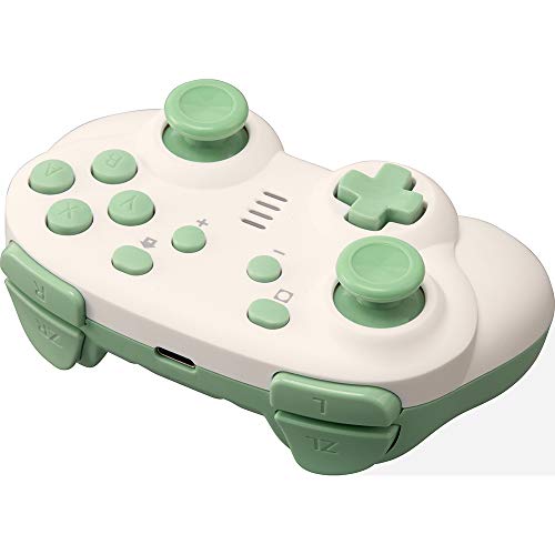 CYBER Gyro Controller Mini Wireless Type for SWITCH Cream x Light Green NEW_2