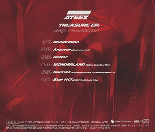 ATEEZ TREASURE EP. Map To Answer Type Z CD K-Pop NEW from Japan_2