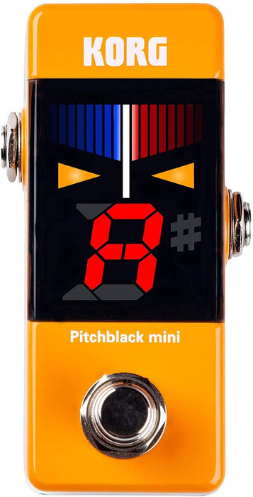 KORG guitar / bass pedal tuner Pitchblack mini OR orange PB-MINI OR Mini Size_1