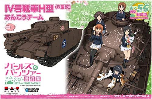 GIRLS und PANZER final 1/56 Panzer IV Type H D-type Angler Plastic model kit NEW_1
