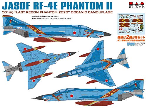 PLATZ 1/144 JASDF RF-4E Phantom II Last Recon Phantom 2020 Offshore Camo Kit NEW_3