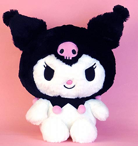 Sanrio Kuromi Fluffy Stuffed Toy M Size Plush Doll 147936-20 Nakajima NEW_1