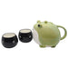 Teapot & teacup tea frog Parent and child San Art Green 600ml NEW from Japan_1