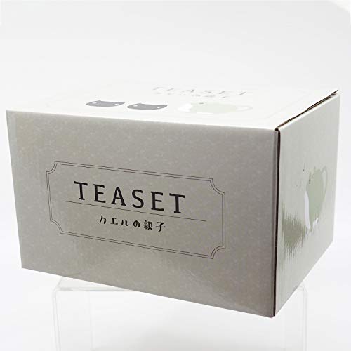 Teapot & teacup tea frog Parent and child San Art Green 600ml NEW from Japan_7