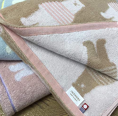 IMAMURA Imabari Towel Certification Border Bear Face Towel 3 sheets set Cotton_4