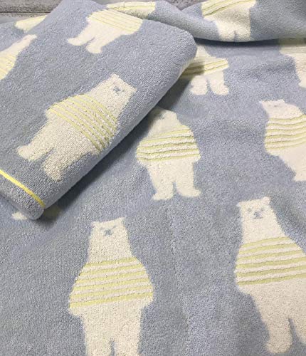 IMAMURA Imabari Towel Certification Border Bear Face Towel 3 sheets set Cotton_6
