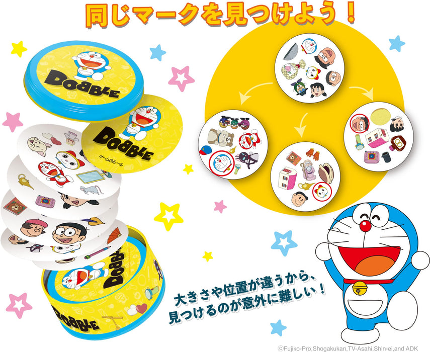 Ensky Doraemon Card Game DOBBLE for 2-8 people 6 years old and over Board Game_2