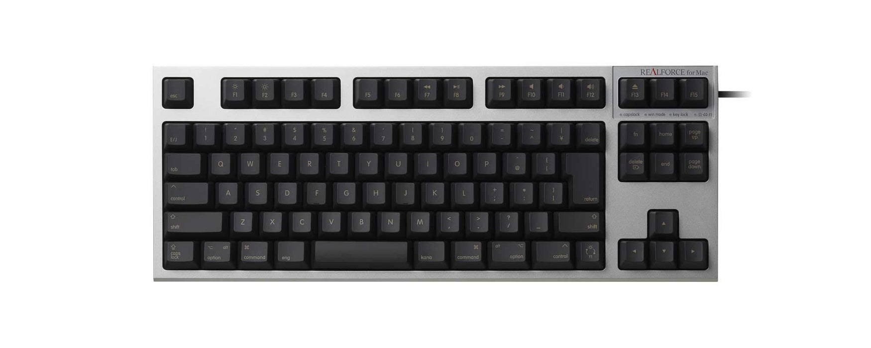 Topre REALFORCE TKL Japanese Numkeyless Keyboard Wired Silver