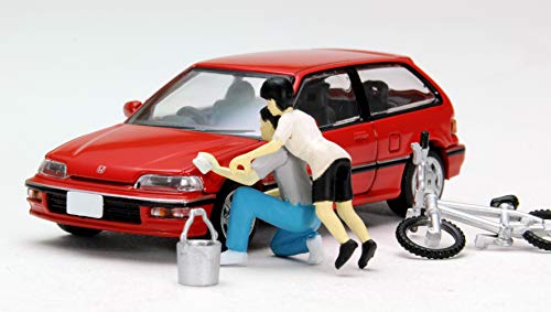 Tomica Diocolle 02a 1/64 CAR WASH 02a HONDA CIVIC 25XT 1989 Red 290186 NEW_4