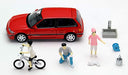 Tomica Diocolle 02a 1/64 CAR WASH 02a HONDA CIVIC 25XT 1989 Red 290186 NEW_8