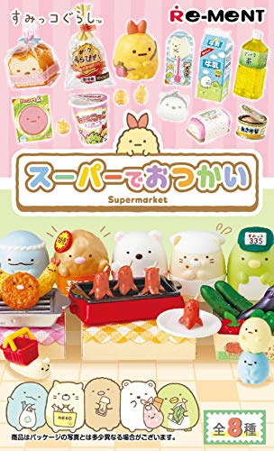 Re-Ment Sumikko Gurashi Shopping at Supermarket 8 pieces Complete BOX NEW_1