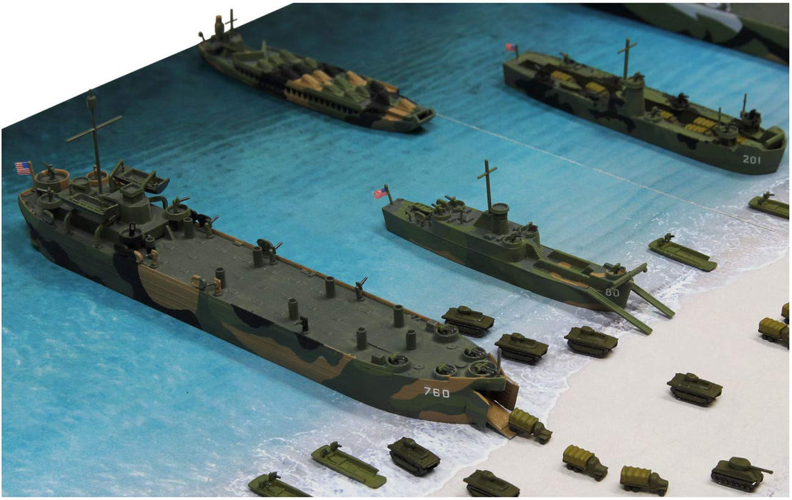 Pit-Road 1/700 SPS Series WWII Iojima landing scene paper-based x2 Kit SPS04 NEW_4