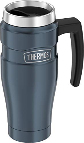 Thermos Stainless King 16oz Travel Mug with Handle Slate 16oz SK1000CRTRI4 NEW_1