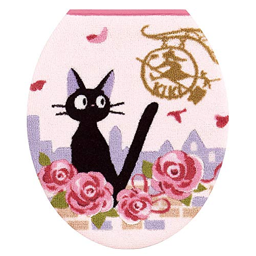 Kiki's Delivery Service Toilet lid Cover Jiji Pink Ordinary Toilet Seat Ghibli_1