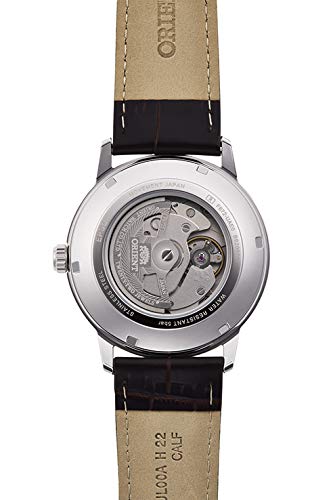 ORIENT Contemporary RN-AC0F07S Men's Watch Made in Japan Brown Leather Band NEW_4