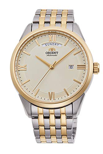 ORIENT Contemporary RN-AX0002S Men's Watch Made in Japan Day/Date Gold NEW_1
