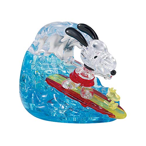 Beverly 3D Crystal Puzzle Snoopy Surfing 40 Pieces NEW from Japan_1