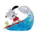 Beverly 3D Crystal Puzzle Snoopy Surfing 40 Pieces NEW from Japan_3
