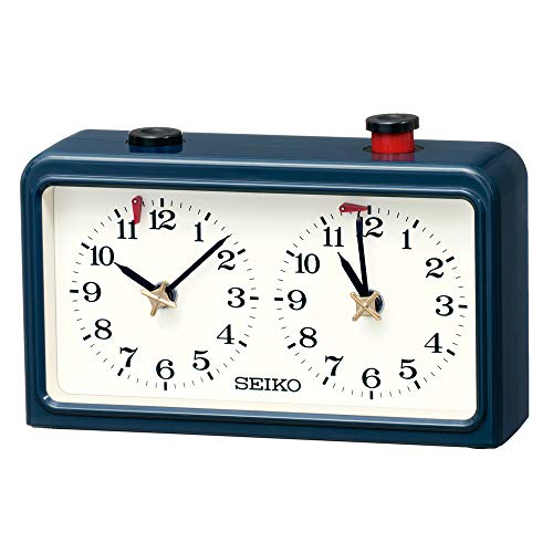 Seiko Clock Game Clock Dark Blue 117x181x55mm BZ361L for Shogi, Go, Chess NEW_1