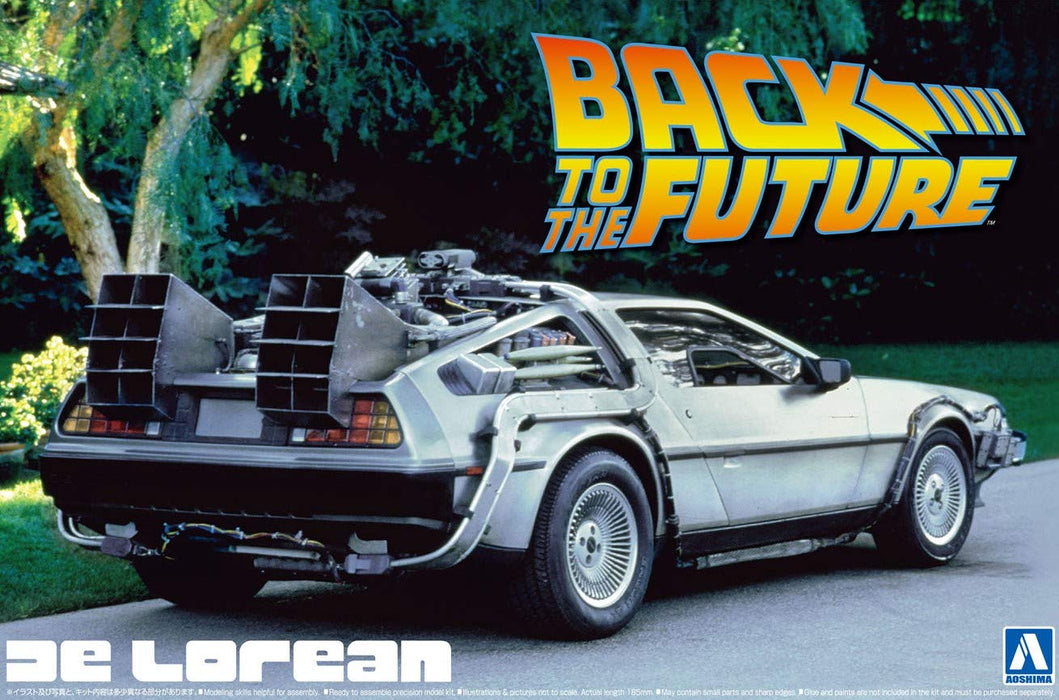Aoshima 1/24 movie mechanical Series BT-01 Back to the Future DeLorean Part1 Kit_4