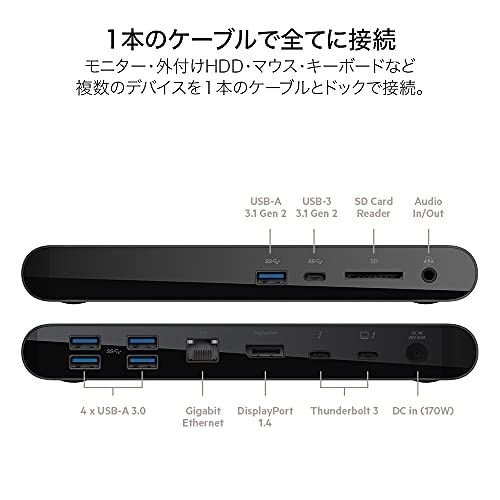 Belkin docking station USB hub Thunderbolt3 Macbook Pro 2020 / Air iPad Pro 2020_2