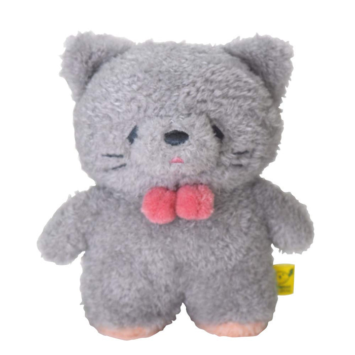 Sun Lemon Fluffy Tatton Plush Toy (S) Cat Gray L13xW8xH15cm Polyester P-6502 NEW_1