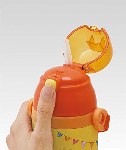 stainless children water bottle 380ml straw drinking 3D Winnie the Pooh SSPV4_2