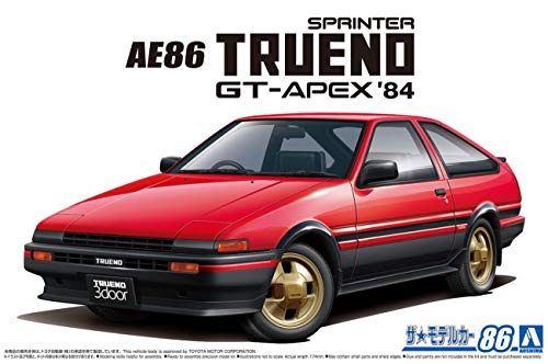 Aoshima 1/24 The Model Car No.86 Toyota AE86 Sprinter Trueno GT-APEX 1984 kit_4