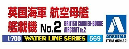 Aoshima 1/700 No.569 BRITISH CARRIER-BORNE AIRCRAFT No.2 Kit NEW from Japan_2