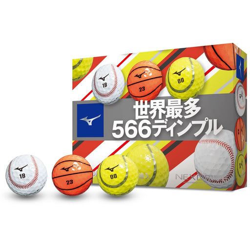 Mizuno NEXDRIVE Golf Ball Sports Balls 1 Dozen (12 pieces) 5NJBM320 Multicolor_1