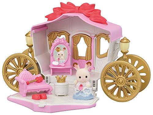 Epoch Sylvanian Families CHOCOLATE RABBIT Calico Critters BABY FANCY CARRIAGE_1