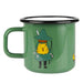 POS Muurla Enamel Mug Retro Snafkin 370ml Green Cast Iron Hand Wash Only NEW_2